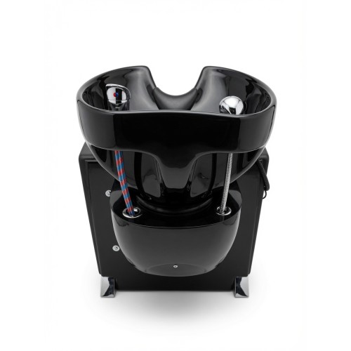 Парикмахерская мойка с креслом, с регулируемой наклоняемой спинкой, Reshable DK-78077C, черная