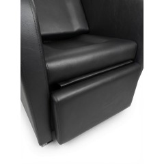 Парикмахерская мойка с креслом, с регулируемой наклоняемой спинкой, Reshable DK-78077C, черная