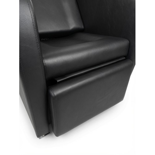 Парикмахерская мойка с креслом, с регулируемой наклоняемой спинкой, Reshable DK-78077C, черная