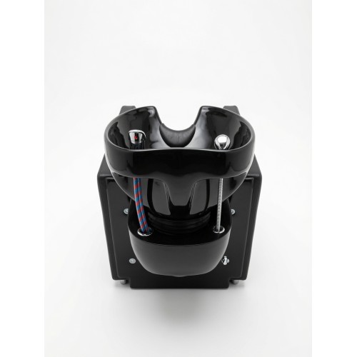 Парикмахерская мойка с креслом, с регулируемой наклоняемой спинкой, Reshable DK-78089, черная