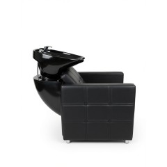 Парикмахерская мойка с креслом, с регулируемой наклоняемой спинкой, Reshable DK-78089, черная