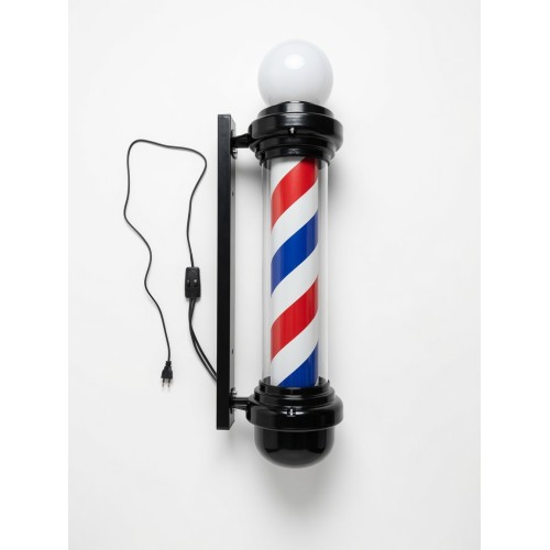 Барберпул (Barber Pole) светодиодный настенный 80 см, вращающийся, с LED-подсветкой, Reshable BP35 красный-белый-синий