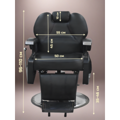 Кресло парикмахерское для барбершопа, JIQIAO B1223, черное