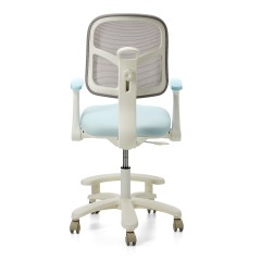 Детское эргономичное кресло с ортопедической спинкой, JIQIAO DE2009B голубое