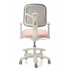 Детское эргономичное кресло с ортопедической спинкой, JIQIAO DE2009P розовое