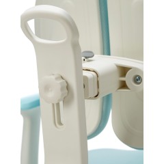 Детское эргономичное кресло с ортопедической спинкой, JIQIAO DE2010B голубое