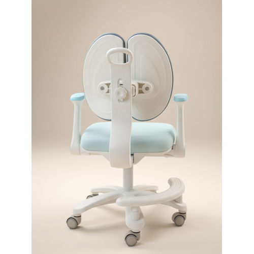 Уценка Детское эргономичное кресло с ортопедической спинкой, JIQIAO DE2010B голубое