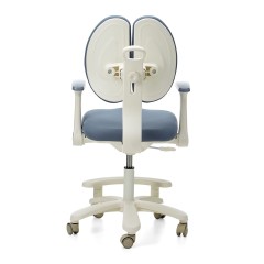 Детское эргономичное кресло с ортопедической спинкой, JIQIAO DE2010G синее