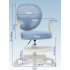Детское эргономичное кресло с ортопедической спинкой, JIQIAO DE2021B голубое