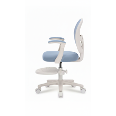 Детское эргономичное кресло с ортопедической спинкой, JIQIAO DE2021B голубое