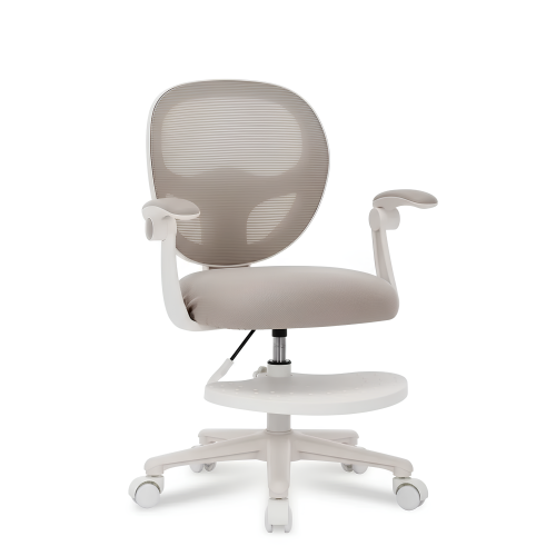 Детское эргономичное кресло с ортопедической спинкой, JIQIAO DE2021G серое