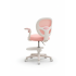 Детское эргономичное кресло с ортопедической спинкой, JIQIAO DE2021P розовое