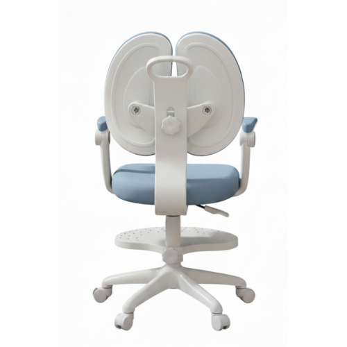 Детское эргономичное кресло с ортопедической спинкой, JIQIAO DE2022B голубое