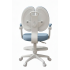 Детское эргономичное кресло с ортопедической спинкой, JIQIAO DE2022B голубое