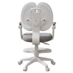 Детское эргономичное кресло с ортопедической спинкой, JIQIAO DE2022G серое