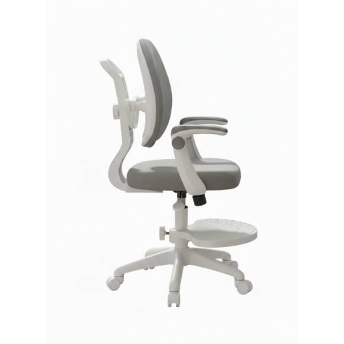 Детское эргономичное кресло с ортопедической спинкой, JIQIAO DE2022G серое