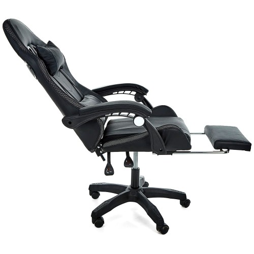 Геймерское кресло c RGB подсветкой, JIQIAO DG8003-B  черное