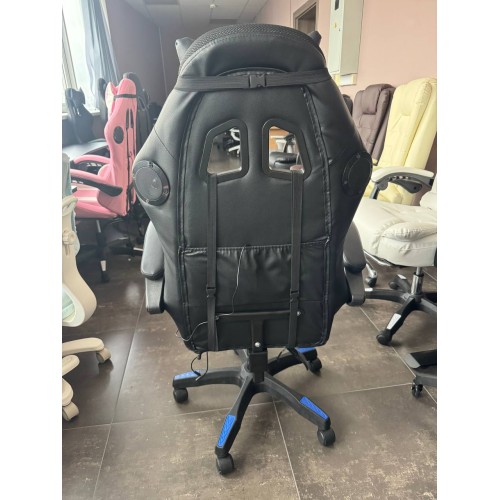 Уценка Геймерское кресло c RGB подсветкой, JIQIAO DG8003-BB  синее