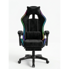 Геймерское кресло c RGB подсветкой, JIQIAO DG8003-BT  черное 