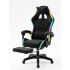 Геймерское кресло c RGB подсветкой, JIQIAO DG8003-ПЧ-Т черное 