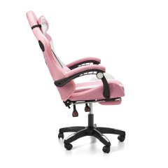 Геймерское кресло c RGB подсветкой, JIQIAO DG8003-PT  розовое