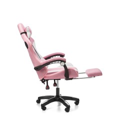 Геймерское кресло c RGB подсветкой, JIQIAO DG8003-PT  розовое