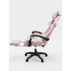 Геймерское кресло c RGB подсветкой, JIQIAO DG8003-БР-Т  розовое