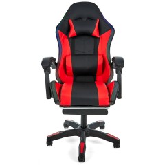 Геймерское кресло c RGB подсветкой, JIQIAO DG8003-RB  красное