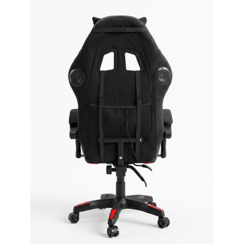 Геймерское кресло c RGB подсветкой, JIQIAO DG8003-ЧК-Т  красное