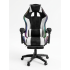 Геймерское кресло c RGB подсветкой, JIQIAO DG8003-ЧБ-Т белое 