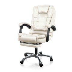 Кресло компьютерное офисное с вибромассажем, JIQIAO DM7001-BG  бежевое