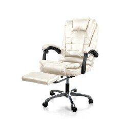 Кресло компьютерное офисное с вибромассажем, JIQIAO DM7001-BG  бежевое
