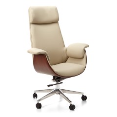 Кресло компьютерное офисное, JIQIAO DM7206-M  молочное