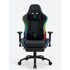 Игровое кресло компьютерное на колесиках Razer JIQIAO G3037A-RGB-Т черное
