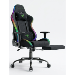 Игровое кресло компьютерное на колесиках Razer JIQIAO G3037A-RGB-Т черное
