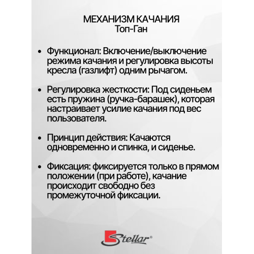 Кресло офисное компьютерное  Stellar HT-401A черное