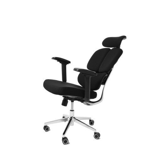 Компьютерное офисное кресло ортопедическое, JIQIAO R6001-ПЧ черное