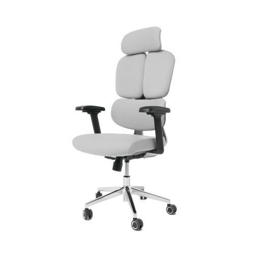 Компьютерное офисное кресло ортопедическое, JIQIAO R6001-С серое