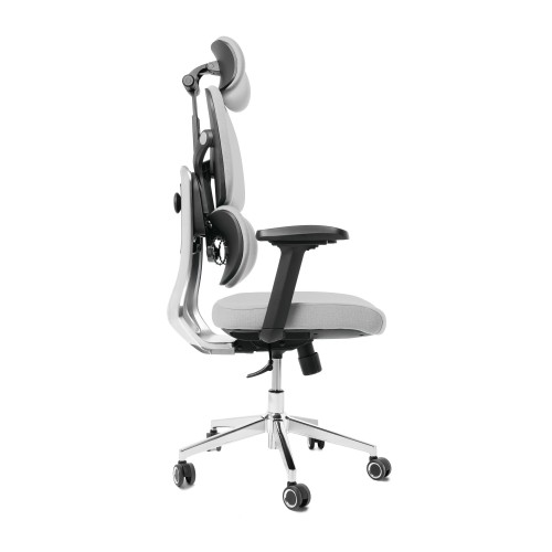 Компьютерное офисное кресло ортопедическое, JIQIAO R6001-С серое