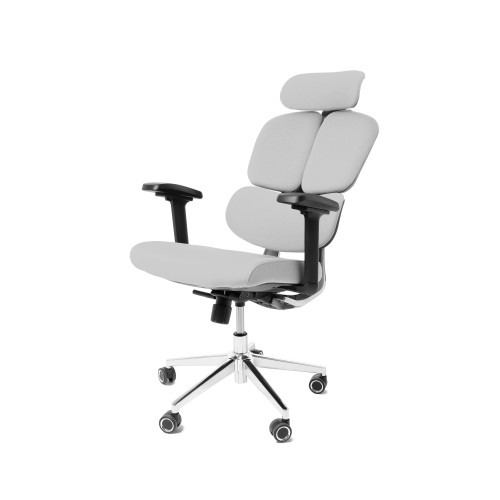 Компьютерное офисное кресло ортопедическое, JIQIAO R6001-С серое