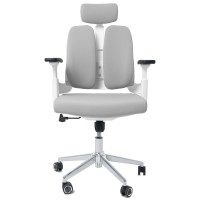 Компьютерное офисное кресло ортопедическое, JIQIAO R6014 серое