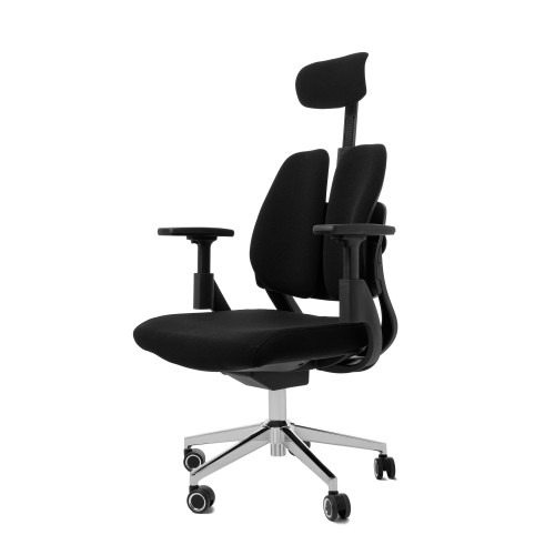 Компьютерное офисное кресло ортопедическое, JIQIAO R6015 черное