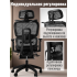 Кресло ортопедическое компьютерное с подставкой для ног JIQIAO R8014B черное