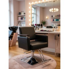Кресло парикмахерское для салона красоты, Reshable DK-68007 черное