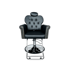 Кресло парикмахерское для салона красоты, Reshable DK-68023B черное