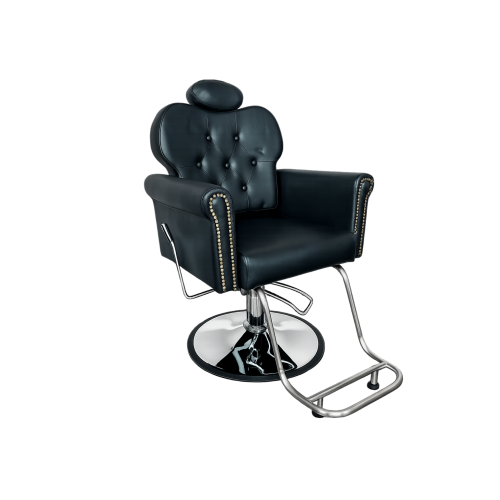 Кресло парикмахерское для салона красоты, Reshable DK-68023B черное