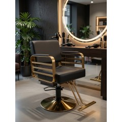 Кресло парикмахерское для салона красоты, Reshable DK-68166 черное