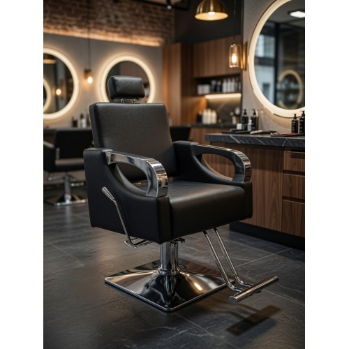 Кресло парикмахерское для салона красоты, Reshable DK-68170 черное
