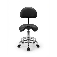 Стул седло мастера маникюра для салона, парикмахерской, Reshable DK-98022, черное