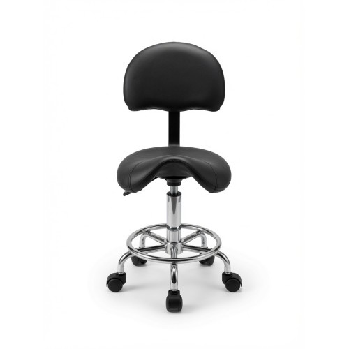 Стул седло мастера маникюра для салона, парикмахерской, Reshable DK-98022, черное
